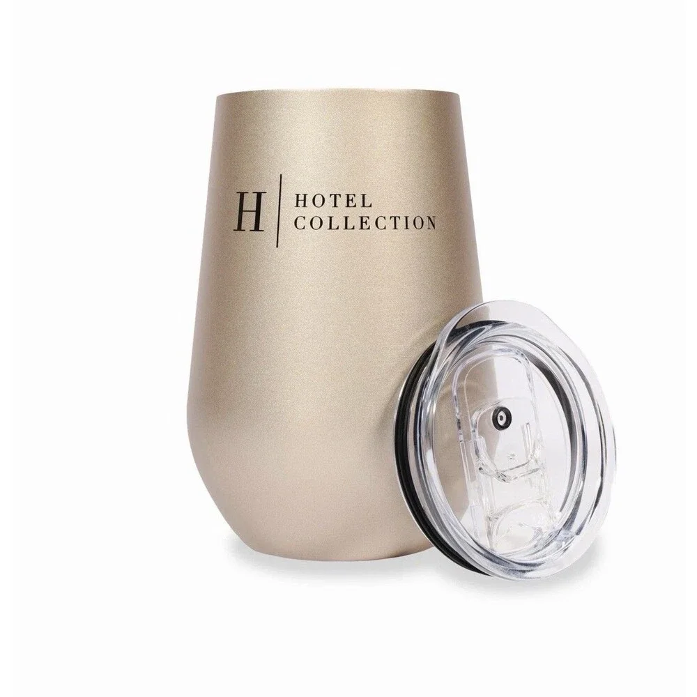 Hotel Collection Wine Chiller & 2 Tumbler Set Champagne NEW Gift Set $95.95 MSRP